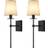 Borough Wharf Busina Wood Wallchiere Natural/Black Wall light 2pcs