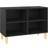 vidaXL Solid Wood Black TV Bench 69.5x50cm