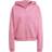 Adidas All Szn Fleece Washed Full Zip Hooded Track Top - Pink Fusion