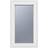 Crystal uPVC White Hung Obscure Double Interior Door Clear Glass S 0502-Y (x)