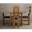 Oak Furniture Superstore York Brown Dining Set 5pcs