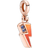 Pandora ME Light Me Up Mini Dangle Charm - Rose Gold/Blue/Orange