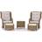 Sunfun Ina Loungeset, 1 Bord inkl. 2 Stolar
