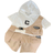 Shein Young Boy 2pcs Casual, Stylish, Practical And Versatile Vest With Pockets And Comfortable Hooded Short-Sleeved T-Shirt And Shorts, Suitable For Spring, Summer And Autumn College