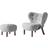 &Tradition Little Petra Walnut / Hallingdal Loungestol 75cm 2stk