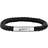 Son Of Noa Braided Leather Bracelet - Silver/Black