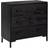 vidaXL Solid Wood Pine Black Byrå 74.9x70.1cm