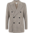 Reiss Albert Wool Dogtooth Double Breasted Coat - Oatmeal