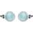 Rabinovich Delight Stud Earrings - Silver/Chalcedony/Transparent
