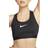 NIKE Swoosh High Support Women's Non Padded Adjustable Sports Bra - Black/Iron Grey/White