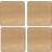 Creative Top Oak Veneer Coaster 4pcs