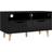 vidaXL 326784 High Gloss Black TV Bench 90x48.5cm