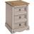 Mercers Furniture Corona Grey Bedside Table 35x45cm