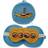 Puckator Round Plush Travel Pillow & Eye Mask