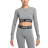 Nike Women's Pro Dri-FIT Cropped Long-Sleeve Top - Smoke Grey/Heather/Black