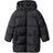 Mango Kids' Amerlong Quilted Long Coat - Black