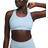 NIKE Swoosh With Medium Support Padded Sports Bra For Women - Light Armory Blue/White