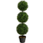 Nearly Natural Boxwood Triple Ball Topiary Green Artificial Plant