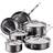 Hestan NanoBond Titanium Ultimate Cookware Set with lid 10 Parts