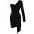 Trendyol Collection Fitted Knitted Elegant Evening Dress - Black