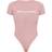 PrettyLittleThing Logo Short Sleeve Bodysuit - Light Pink