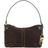 Michael Kors Astor Large Studded Suede Shoulder Bag - Brown