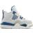 NIKE Air Jordan 4 Retro Industrial Blue TD - Off White/Neutral Grey/Military Blue