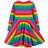 Frugi Sofia Skater Dress - Foxglove Rainbow Stripe