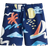 H&M Printed Sweatshorts - Dark Blue/Patterned (1228402001)