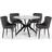 Julian Bowen Group Transparent Dining Set 120cm 5pcs