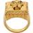 Versace Medusa Square Ring - Gold