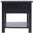 vidaXL Paulownia Black Small Table 39.9x39.9cm