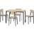 SECONIQUE Riley Light Oak Effect Dining Table 70x111cm 5pcs