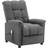 vidaXL Massage Recliner Light Gray