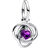 Pandora February Eternity Circle Dangle Charm - Silver/Purple