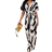 Shein Slayr Allover Print Batwing Sleeve Belted Jumpsuit