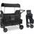 Wonderfold Wagon W4 Elite Quad Stroller - Volcanic Black