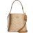 Coach Mollie Bucket Bag 22 In Signature Canvas - Gold/Lt Khaki/Lt Saddle