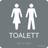 Systemtext Tactile Sign "Toilet Women/Men"