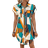 Shein LUNE Women's Geometric Print Shirt Dress