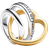 Pandora Two Tone Stepmom Entwined Hearts Charm - Gold/Silver