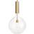 Konsthantverk Rosdala Large Brass/Clear Pendant Lamp 40cm