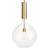Konsthantverk Rosdala Large Brass/Clear Pendellampa ∅ 40cm