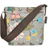 Ceannis Flower Linen Collection Small Shoulder Bag - Grey