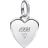 Pandora Engravable Heart Tag Pendant - Silver
