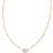 Kendra Scott Mini Elisa Satellite Short Pendant Necklace - Gold/Purple