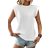 Shein LUNE Solid Round Neck Tee