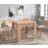 Furneo Golden Oak Wood Dining Table 90x180cm