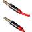 Usams Aux Kabel Jack 3.5mm till 3.5mm 1.2m Spring Röd