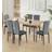 Hallowood Cullompton Brown Dining Set 80x160cm 7pcs